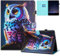 Auslbin Buntes PU Hülle für Samsung Galaxy Tab A9 Plus 11 Zoll, Bunt und Beweglich, Schönes Muster, Flip Tab A9 Plus /A9+/SM-X210 Tablet Hülle mit Ständer, Geeignet für Filme, Eule