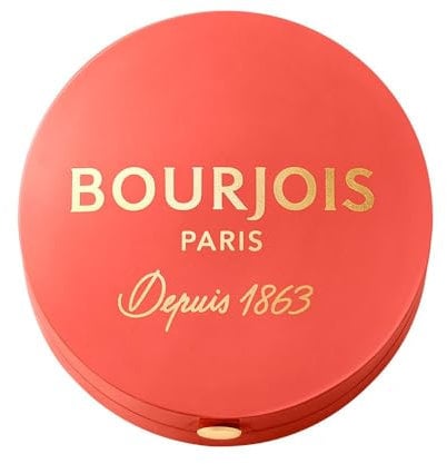 Bourjois Fard à Joues Petite Boîte Ronde, 18 Rouge Ravissant, Effet bonne mine naturel toute la journée, Pigments longue tenue, Formule facile à estomper, Texture légère, 2,5 g