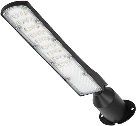 ekobi Straßenleuchte LED CYOTO LX Dämmerungssensor farbneutral Industrieleuchte Außenleuchte IP65 Wasserdicht Mastleuchte Wegeleuchten Parkplatz Beleuchtung Hofbeleuchtung Wandleuchte (100W)