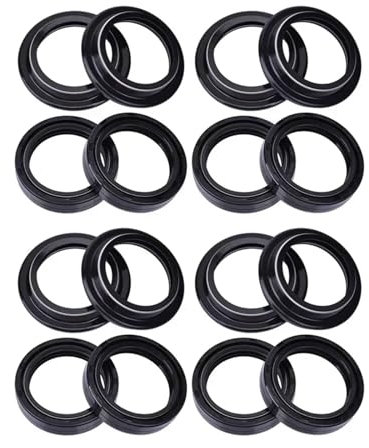 600CC Moto Ammortizzatore Forcella Anteriore Ammortizzatore Paraolio e Parapolvere Labbro for CB600F Hornet 600 1998-2014 CB600 CB 600 F(8pcs seal 8pc cover)
