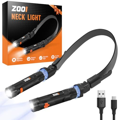 ZOOI Gifts for Men, Mens Gifts for Dad Gifts, Dad Birthday Gifts, Reading Light Neck Light, Presents Tools Gadgets for Men, Anniversary for Him, Magnetic LED Super Bright