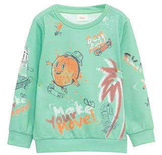 s.Oliver Weiches Sweatshirt mit All-Over-Print