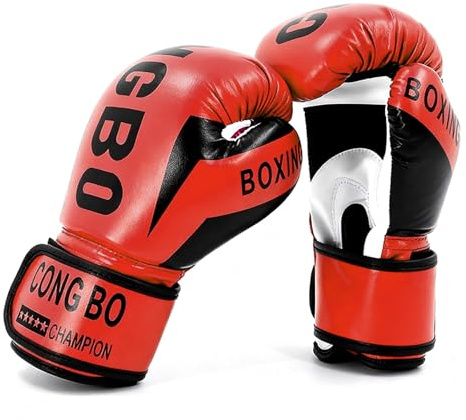 Hwtcjx Guantoni da Boxe per Bambini, Guantoni Boxe, Guanti da Sparring Junior, Fascia di età 3-12 anni, Boxing Gloves per MMA Muay Thai Arti Marziali Kickboxing Sparring Allenamento