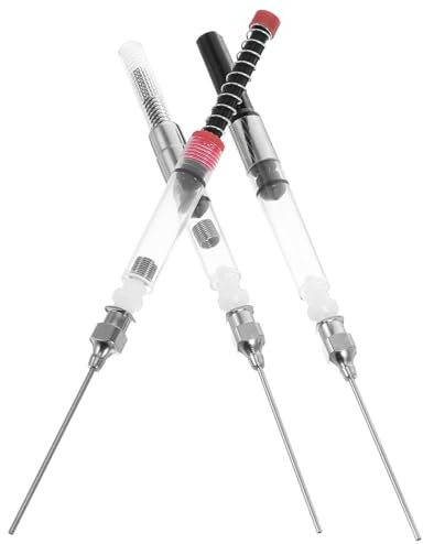 Kichvoe 6pcs Fountain Pen Ink Syringe Device Lightweight Stainless Steel Spring Filler with 3.4 Mm and 2.6 Mm Converters Easy to Carry for Office and Classroom Use