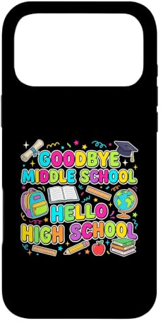 Hülle für iPhone 17 Pro Max Auf Wiedersehen Mittelschule Hallo High School Zurück zur Schule