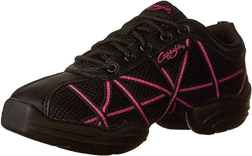 Capezio Damen Websneaker Sneaker, Schwarz (Hot Pink), 42 EU