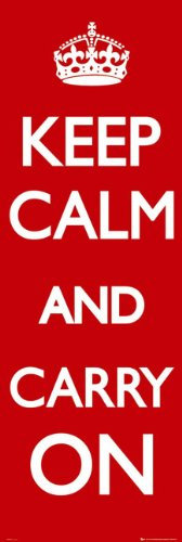 GB Eye Poster Keep Calm and Carry On, 53 x 158 cm