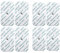 Large Tens Pads With Stud Tens Electrodes For Beurer Sanitas Tens Machines Set of 8 by Healthcare World