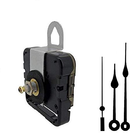 Seiko-SKP Quartz Clock Movement Kit with 5 Black Spade Hands for Dials up to 1/4