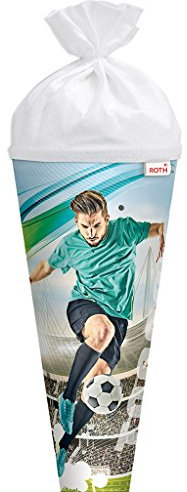 Roth Schultüte Fußballstar 70 cm rund Sound Verschluss: Filz mit Roth Spitze