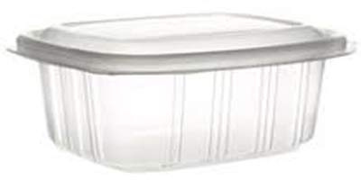 ONDIPACK® OK 1050 - Vaschette per microonde con coperchio bombato a cerniera - 50 PEZZI da 1050 cc