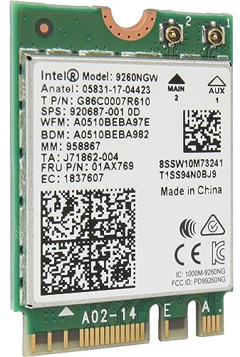 Intel® Dual Band WLAN-AC 9260 M.2 WLAN-Adapter