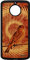 utaupia Coque Oiseau Moto E4+ Plus Bois Silicone Texture Housse Orange Petit Animal Moineau Rigide Design Nature Animaux Pas Cher Motorola
