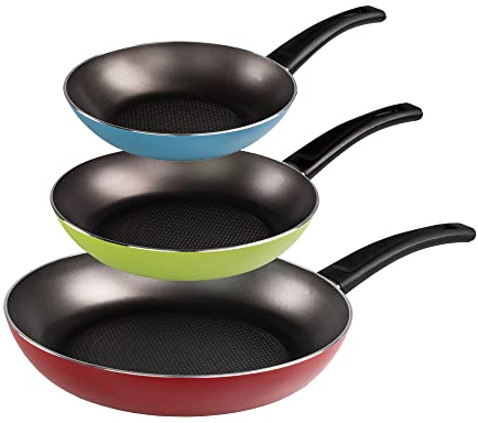 STONELINE Very Titan - Set di padelle da 3 pezzi, 20/24/28 cm, padella rivestita con massima resistenza ai graffi e all'abrasione, induzione e utilizzabile in forno