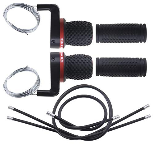 YINETTECH Kit de réparation de levier de vitesse avec poignées et câbles pour VTT et vélo de route universel – 3 x 6 (18) vitesses