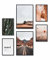 Heimlich® Premium Poster Set mit Bilderrahmen Aluminium Schwarz | 2 x DIN A3 & 4 x DIN A4 - ca. 30x42 & 21x30 | Stilvolle Poster Collagen mit passenden Bilder als Wanddeko » Kaktus Wüste Landschaft «