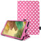 TECHGEAR Custodia in Pelle Designato per Samsung Galaxy Tab A7 Lite 8.7 (SM-T220 / SM-T225), Custodia Rigida Sottile di Alta qualità in PU Pelle con Supporto e Cinturino a Mano con Auto Svelgia