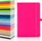 Notes London Eco A5 Notizbuch mit linierten Seiten, Stiftschlaufe, Band, Datumsmarkierungen und Papiertasche, mittleres gebundenes Tagebuch, fluoreszierendes, nachhaltig angebautes Papier (Neonrosa)