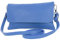 modamoda de T226 Damen Leder Clutch Umhängetasche Abendtasche Small handmade in Italy, Farbe:Signalblau