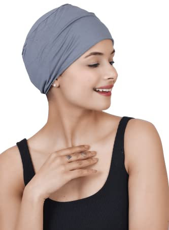 SAKUCHI Chemo-Hüte, solide Schlafmütze für Damen, weiche Bambus-Kopfbedeckung, Krebs-Mütze, Chemo-Kopfbedeckung für Damen