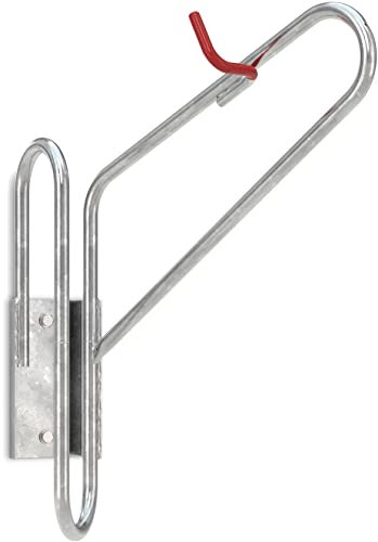 Hängeparksystem 3970 | Fahrradständer für 1 Fahrrad | 70° links, Wandmontage | Hängeparker | Stahl verzinkt & kunststoffummantelte Aufhänge-Haken | Fahrradparker Aufhänger Hänger | Dreifke®