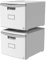 Storex 61261A02C Aktenschrank, 2er-Pack, grau/dunkelgrau