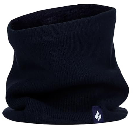 HEAT HOLDERS - Herren Warm Outdoor Halswärmer für Winter | Nackenwärmer mit Fleece Gefüttert (Einheitsgröße, Marine)