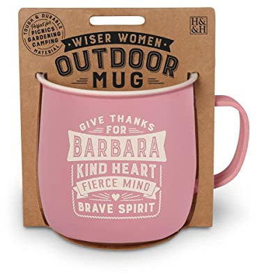 History & Heraldry Personalised Outdoor Mug (Barbara)
