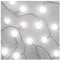 EMOS LED-Lichterkette Cherry kaltweiß für Innen und Außen, 4m lange Weihnachtslichterkette mit 40 LEDs in Kugelform 2,5cm, 6h Timer, Netzteil und Transformator, für Partys, Weihnachten, Deko