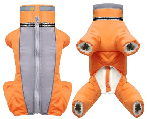 Hundejacke Hundemantel Wasserdicht Fleece gefüttert Warme Winterjacke Hunde Bekleidung für Winter Herbst Kleiner Hund