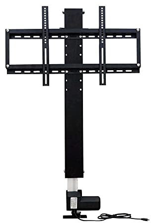 ROMYIX Support TV motorisé de 28 Pouces avec télécommande, Longueur de Course de 700 mm, Hauteur réglable, Support TV motorisé adapté aux TV de 26 à 57 Pouces.