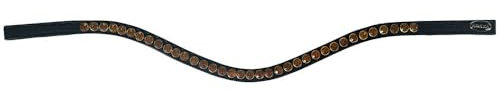 HORKA Stirnriemen Colori Schwarz - Full/WB - Schwarz-Braun