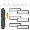 aotengou Kit d'accessoires pour aspirateur robot Dreame L10s Ultra L10s Pro L10 Ultra D10s Plus Pièces de rechange 13 paquets 1 brosse principale & 6 filtres & 6 brosses latérales