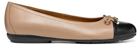 Geox D Annytah D, Ballet Flat Mujer, Nude Black, 36 EU