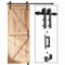EaseLife 1,5 m Schiebetürschiene und Griff, Hardware-Set, gerade Riemenscheibe, gleiten reibungslos, leise, einfache Installation (1,5 m Schienen-Set für 61 cm ~ 76,2 cm breite Einzeltür)