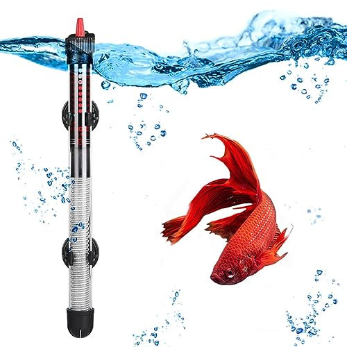 Kavolet Riscaldatore Acquario 25W, Termostato Acquario, Riscaldamento Rod, Sommergibile Heater con 2 Ventose, Termoriscaldatore Acquario, Scaldabagno per Serbatoi di Pesce e Acquario 220-240V