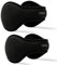 FSMILING 2 Paquets Cache-oreilles pour Hommes et Femmes Unisexe L'hiver Chaud Cache oreilles en Polaire Couvre-Oreilles noir