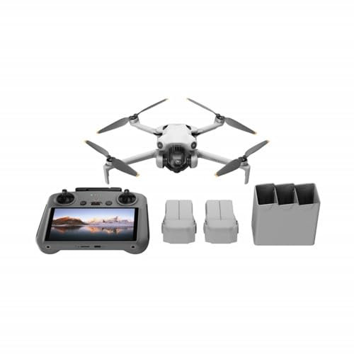 DJI Mini 4 Pro Fly More Combo Plus (RC 2) incl. Smart Controller Quadrocopter RtF Kameraflug black, white