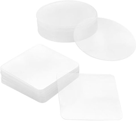 Peygre 40 Stk Doppelseitiges Klebeband, beinhaltet 20 Quadratisch Doppelseitige Klebepads, 20 Runde Nano Klebepads Extra Stark Transparent Ablösbares für Wände, Teppich, Fliesen, Küche