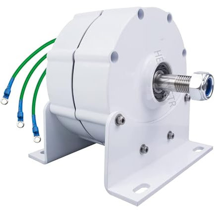 Generatore da 1000w-3000w a basse velocità a bassa velocità 3 alternatori a magnete permanente senza ingranaggi con uso di base per la conservazione dell'acqua e energia eolica (bianco),48v