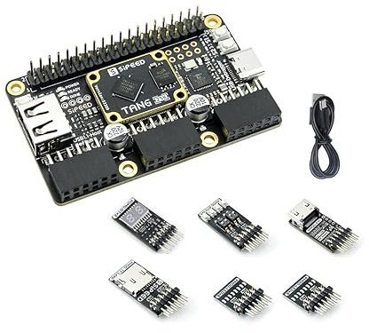 Sipeed Tang Primer 25K GW5A FPGA Development Board, 64 Mbits Linux RISCV Single Board Computer, mit MIPI 2,5 Gbit/s Ethernet PMOD Port für FPGA Bildung, unterstützt SDRAM HDMI Kameramodul (PMOD