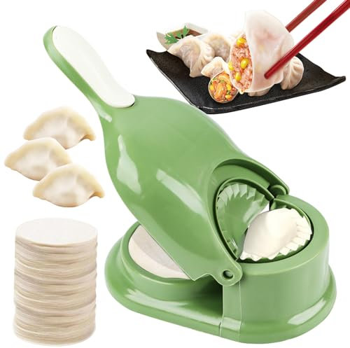 Dumpling Maker, Teigtaschenformer, 2 in 1 Gyoza Maker,Maultaschen Former, Manuelle Ravioli Ausstecher Für Küche Dumpling, Ravioli, Machen