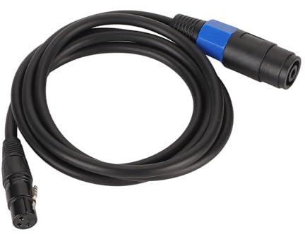 Speakon-auf-XLR-Kabel, Speakon-Buchse auf 3-polige XLR-Buchse, Verstärker-Verbindungskabel, Sauerstofffreies Kupfer-Lautsprecherkabel, für Bühnenmonitore, Lautsprecher und