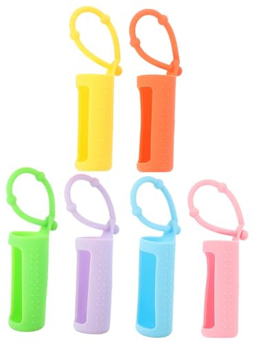 MAGICLULU 6St flaschenschutz Silikonhülle für Flaschen Tragetasche für ätherisches Öl Parfüm-Reisetasche Tropfen flaschenetui Ball Sprühflasche Rollerflasche Schutzhülle Reisen Reiseflasche