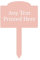 1stclassgifts [Custom] Personalised Any Text Traditional Garden Stake Spike Marker Tree Marker Garden Sign Selection Of Colours Available (UV PRINTED) (Peach Pink)
