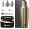 Magcheer Shaker Cocktail Set Professionale Kit Barman 5 Pezzi con Bilancia Integrata(850ml) Lusso Shaker per Cocktail con Filtri Frangighiaccio e Custodia Regalo per Bar, Casa, Festa（Oro）
