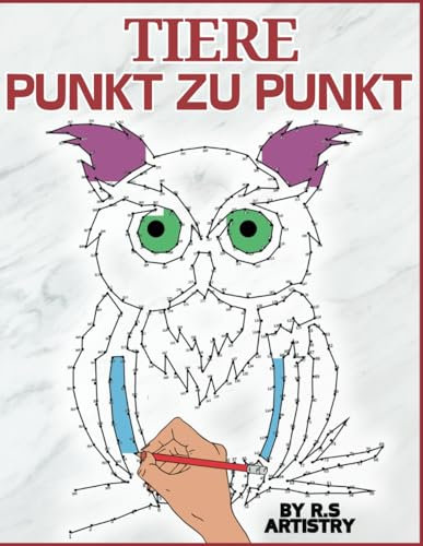 Tiere Punkt zu Punkt für Erwachsene : Der ultimative Stressabbau – Aktivitätsbücher mit Puzzles in Großdruck zum Verbinden der Punkte