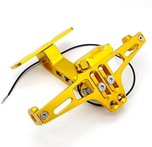 AKKDYS Motorrad Kennzeichenhalter, für A-prilia Dorsoduro 900 2017-2022 Einstellbarer Winkel Motorrad kennzeichenhalterung Fender Eliminator Halter,E