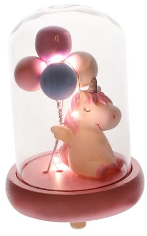 Angoily Nachtischlampe Einhorn Tischlampe Dekorative Tischlampe Mit Abdeckung Schönes Nachttischlicht Schönes Nachtlicht Für Regal Oder Nachttisch