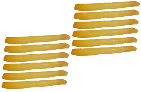 ERINGOGO 12stücke Teiliges Künstliche Pommes Frites Aus Realistische Chips Fotorequisiten Für Küchen Cafédekoration Lebensechte Spielzeug-frittierwaren